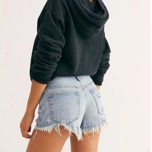 Free People We The Free Distressed Denim Shorts